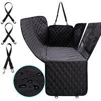 pet dog car seat cover waterproof transport cat carrier backseat protector travel accessory zipper pocket mesh