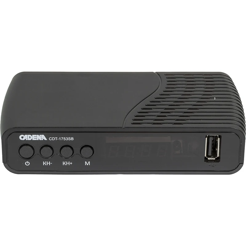 Ресивер DVB-T2 CADENA CDT-1753SB черный (046/91/00048272) |