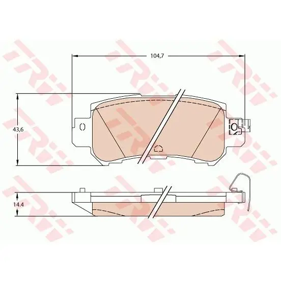 Колодки дисковые задние Mazda CX 5 2.0/2.0D 11 TRW GDB3539|Тормозной цилиндр| |
