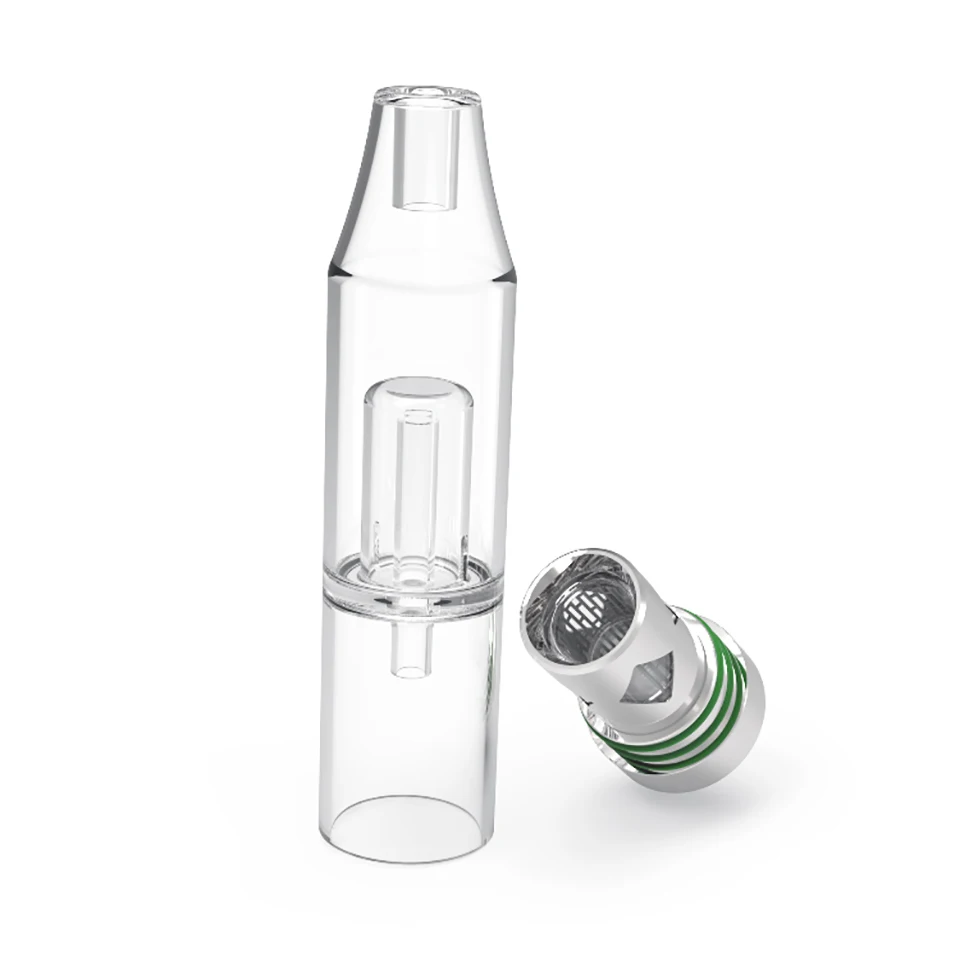 Upgraded Glass Atomizer Original Longmada Crystal ii Tank Fence System Quartz Heating Coil For Oil Wax Vaporizer | Электроника