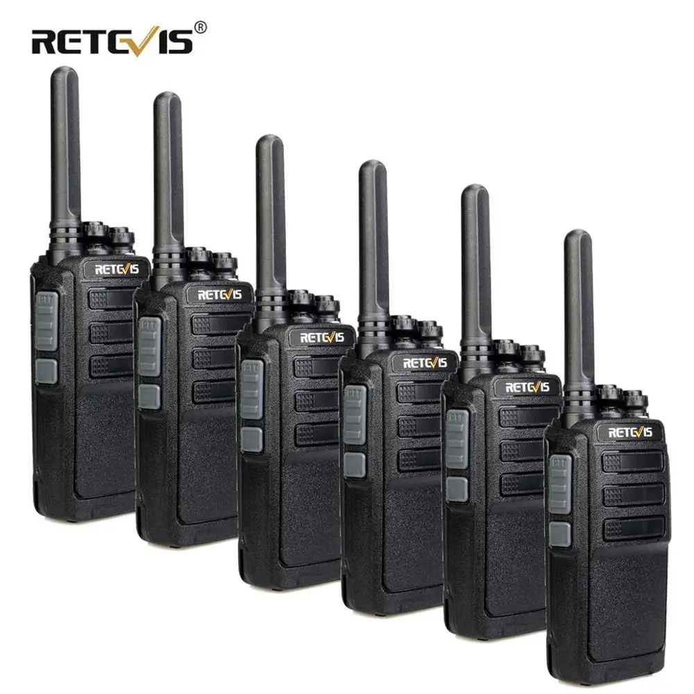 

6PCS RETEVIS RT28 Walkie Talkie PMR Radio VOX PMR446/FRS Micro USB Charging Portable Mini Two Way Radio Station Transceiver