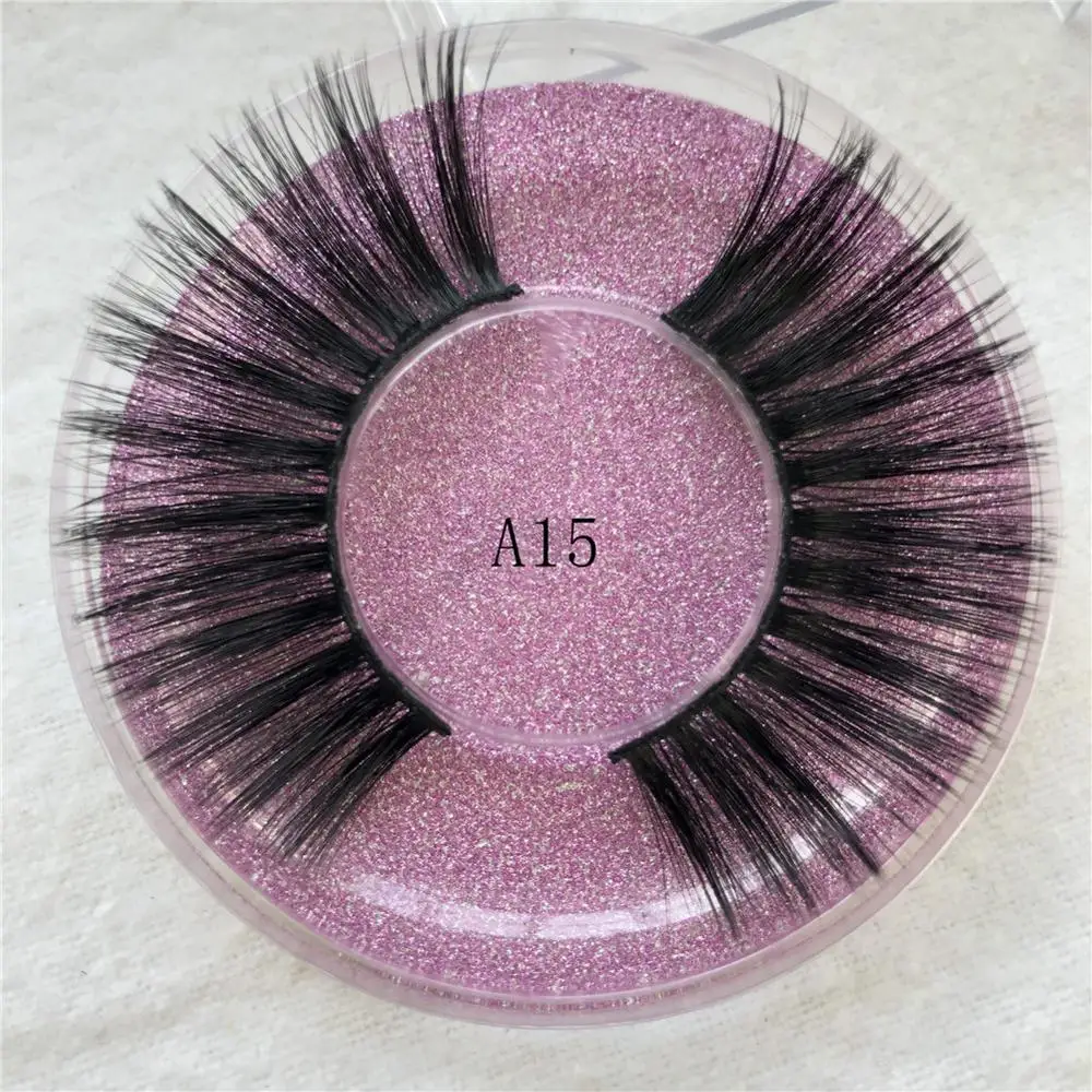 3D накладные ресницы 100% из норки драматические густые длинные пушистые для