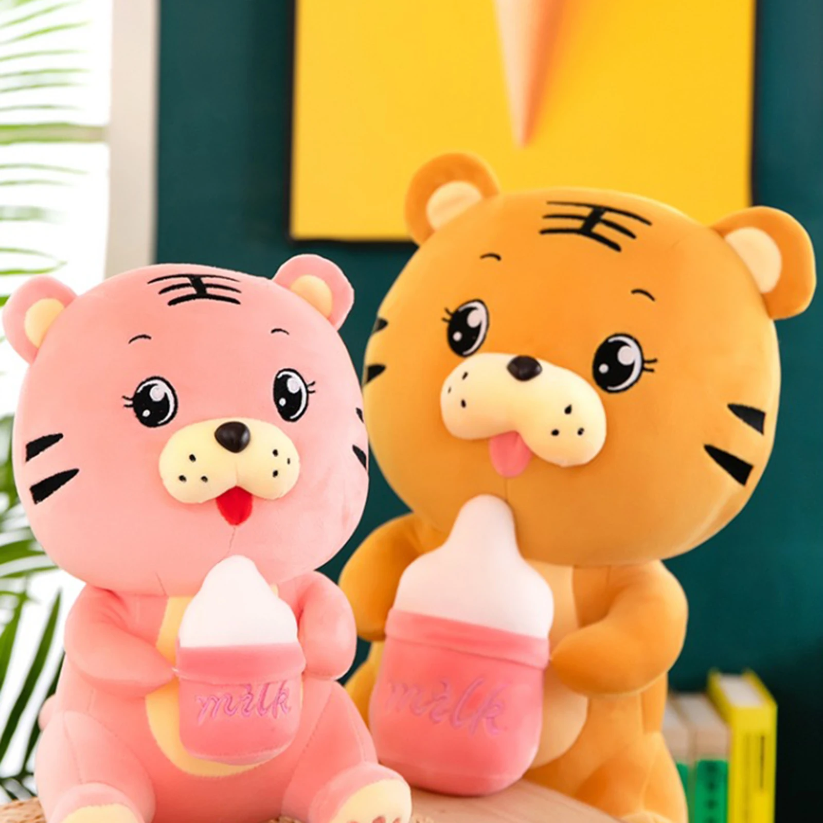 

2022 New Cute Cartoon Tiger Stuffed Doll Soft Anime Plush Pillow Cute Stuffed Toys for Kids Adult Gift For Baby