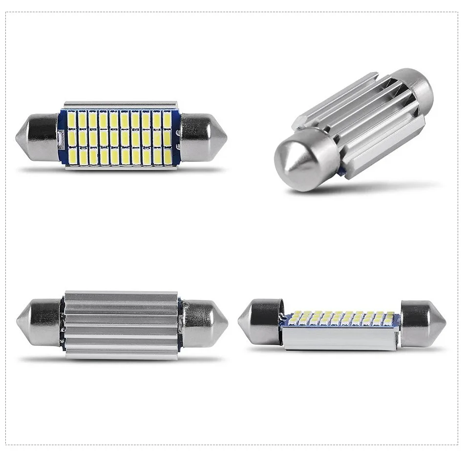 DXZ 2 шт. 31 мм 36 мм/39 мм/41 мм C5W C10W 18 27 30 33 SMD 3014 Светодиодный гирлянда светильник CANBUS без ошибок авто интерьер купола лампы