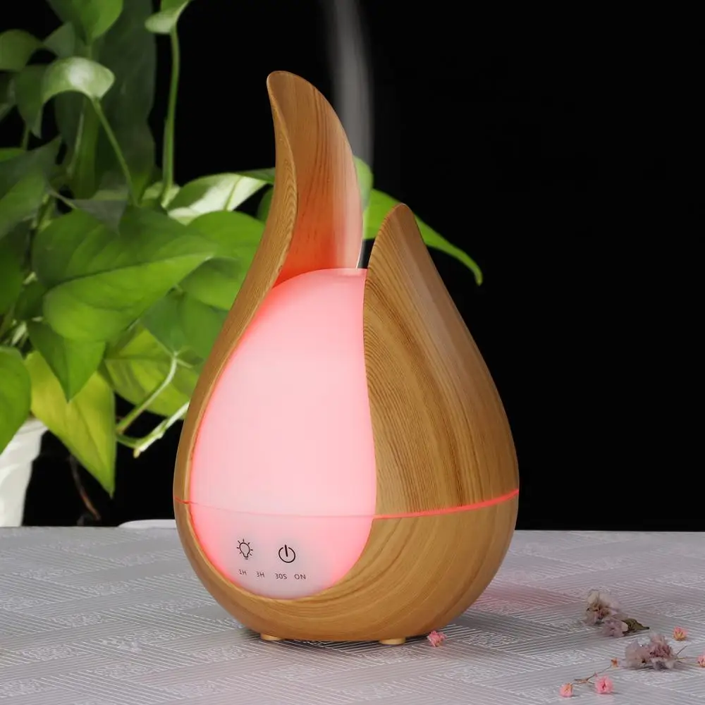 

THANKSHARE Ultrasonic Air Humidifier 7 Color Aroma Essential oil diffuser wood aromatherapy cool mist maker fogger air vaporizer