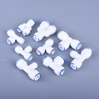 1/4 Hose Fitting Plumbing Fittings for Water Pipe Quick Connector 3/8 Filter Attachment Valve Family RO System Home Improvement