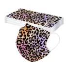 Маска унисекс одноразовая с леопардовым принтом, 10 шт.