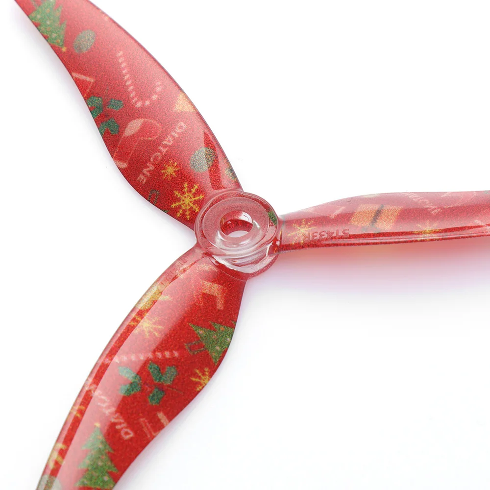 

Gemfan 20pcs Xmas Edition Propellers Hrricane 51433 Props for Freestyle FPV Drone Roma F5 (2CW+2CCW)