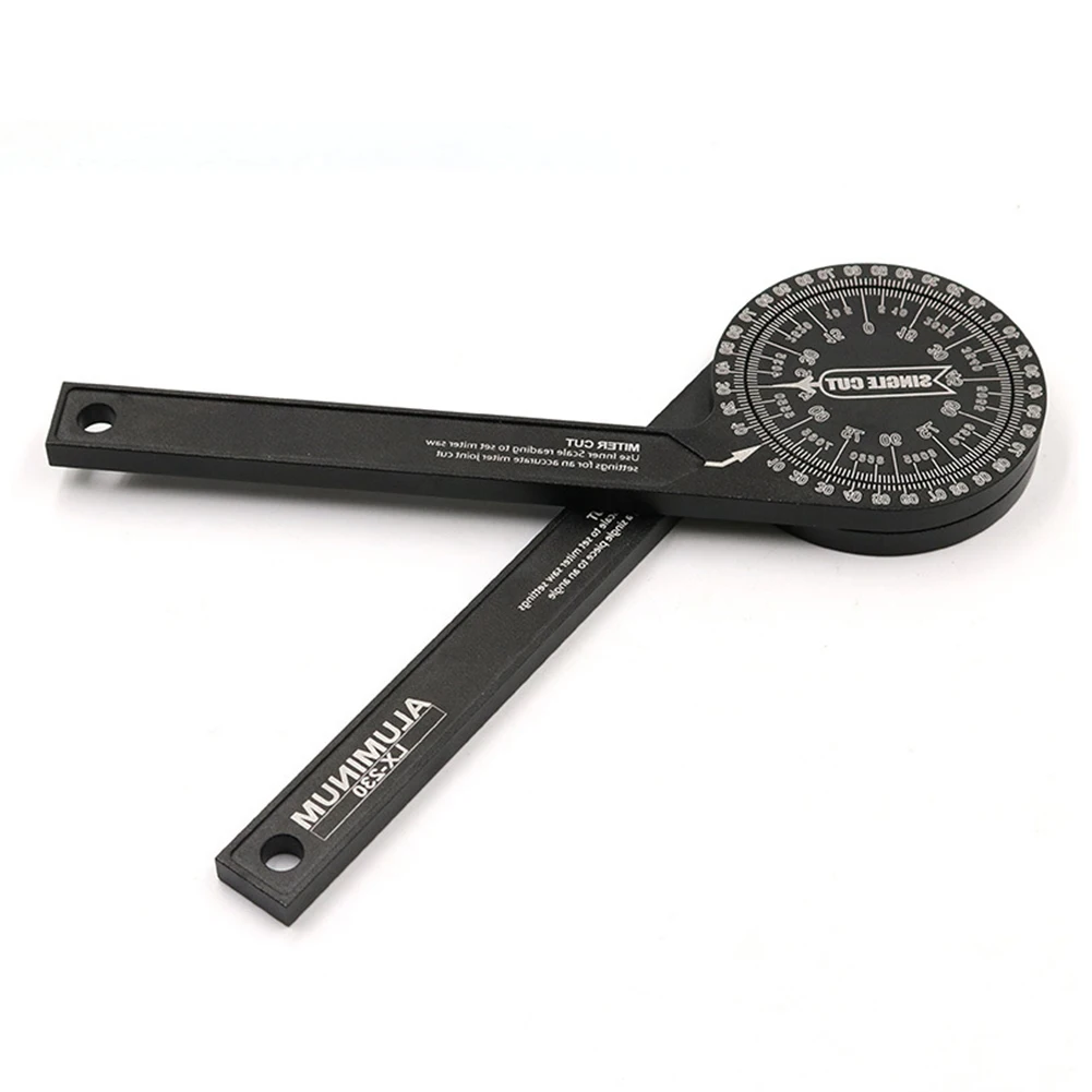 7 дюймов Алюминий торцовочная пила транспортир Портативный гравировкой весы