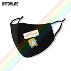 Маска Lankybox с фильтрами, неодноразовая моющаяся дышащая водонепроницаемая Пылезащитная маска