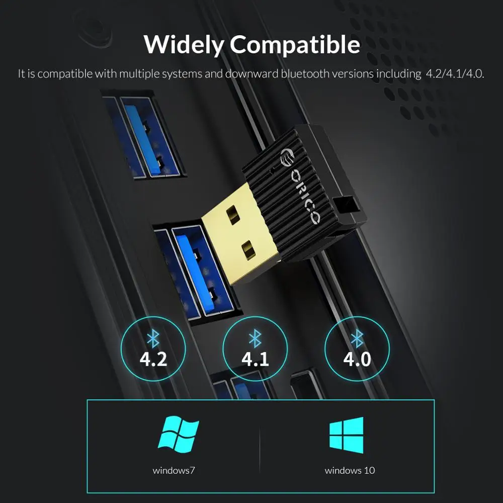 Беспроводной USB Bluetooth адаптер ORICO 5 0 4 для компьютерного динамика мыши музыкальный