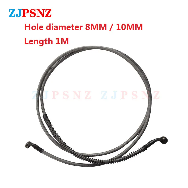 10-220cm Motorcycle Brake Oil Hose Line Spring Cable Reinforced Clutch Pipe 8 10MM Customizable | Автомобили и мотоциклы
