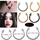 Кольцо в нос унисекс, цветное кольцо Для Пирсинга Ушей, хряща, Козелка, 2 шт.