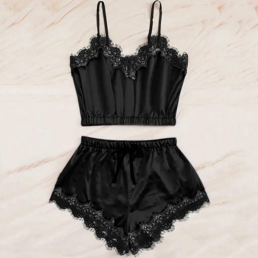 Женская одежда для сна атласная ночная рубашка без рукавов на бретельках с