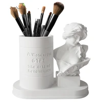 david sculptures makeup brush organizers resin statue pen pencil holder desktop ornaments for home office decoration