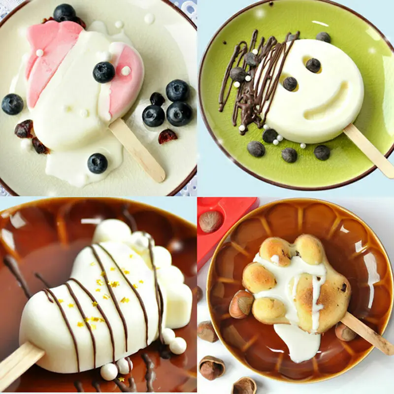 Силиконовая форма для мороженого приготовления сока поп сердца снеговика