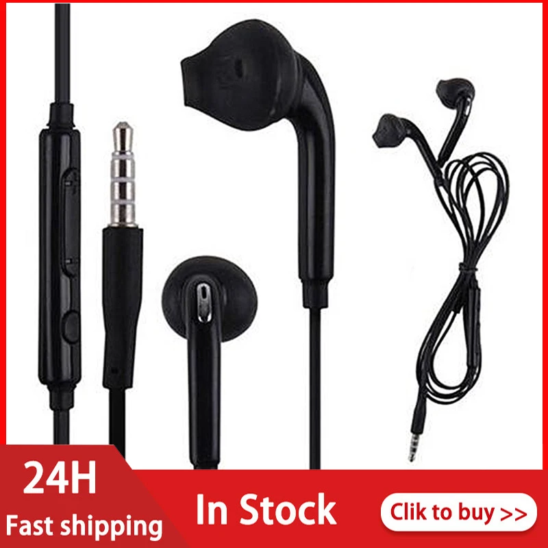 

Wired 3.5mm Plug In Ear With Mic Headset Comfortable Earphone Protable Earbuds Subwoofer Headphone For Samsung Galaxy S6