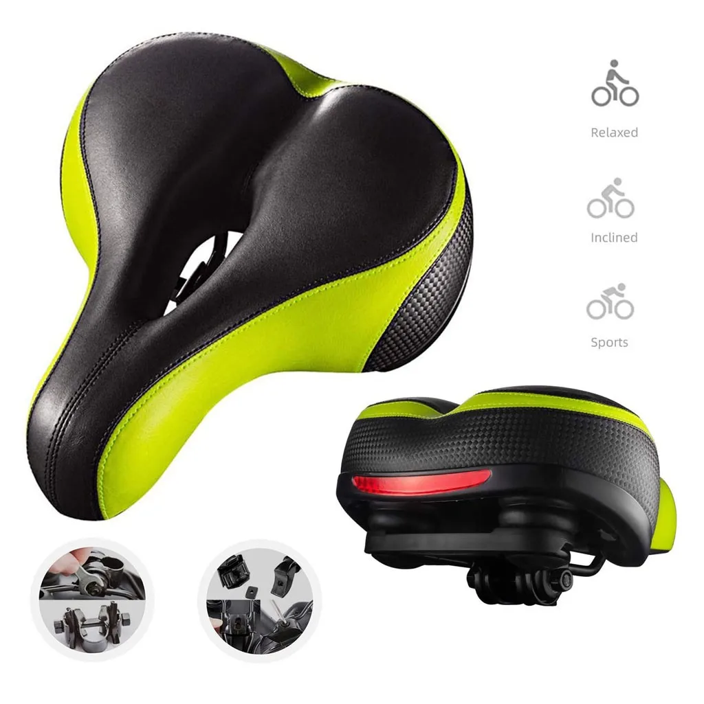Велосипедное седло большое сиденье для велосипеда широкая удобная подушка