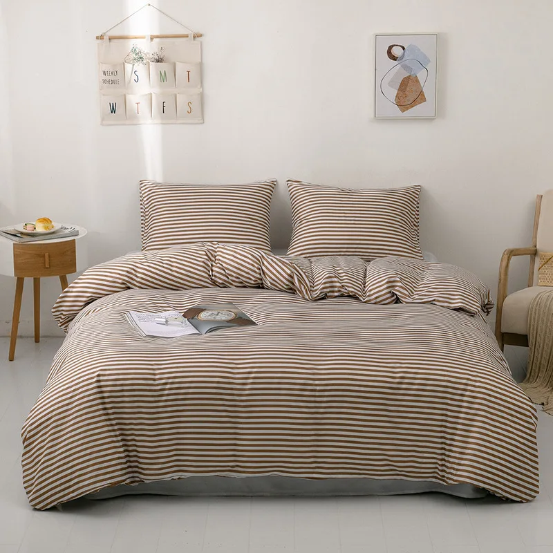

BBSET Cartoon print Bedding Set 3Pcs/Set Pillowcase & Duvet Cover Sets Cotton Bed Set Home Bed Textile Products Roupa De Cama