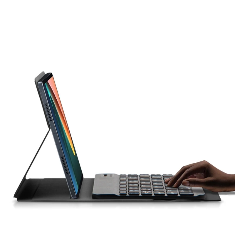 Чехол с клавиатурой для XiaoMi 5pro/ Mi Pad 5 Tablet Bluetooth-совместимая беспроводная клавиатура с сенсорной панелью и кожаным чехлом
