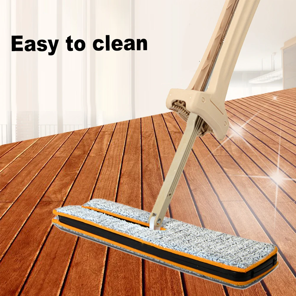 Двусторонняя плоская швабра с самоотжимом удобные телескопические прокладки из