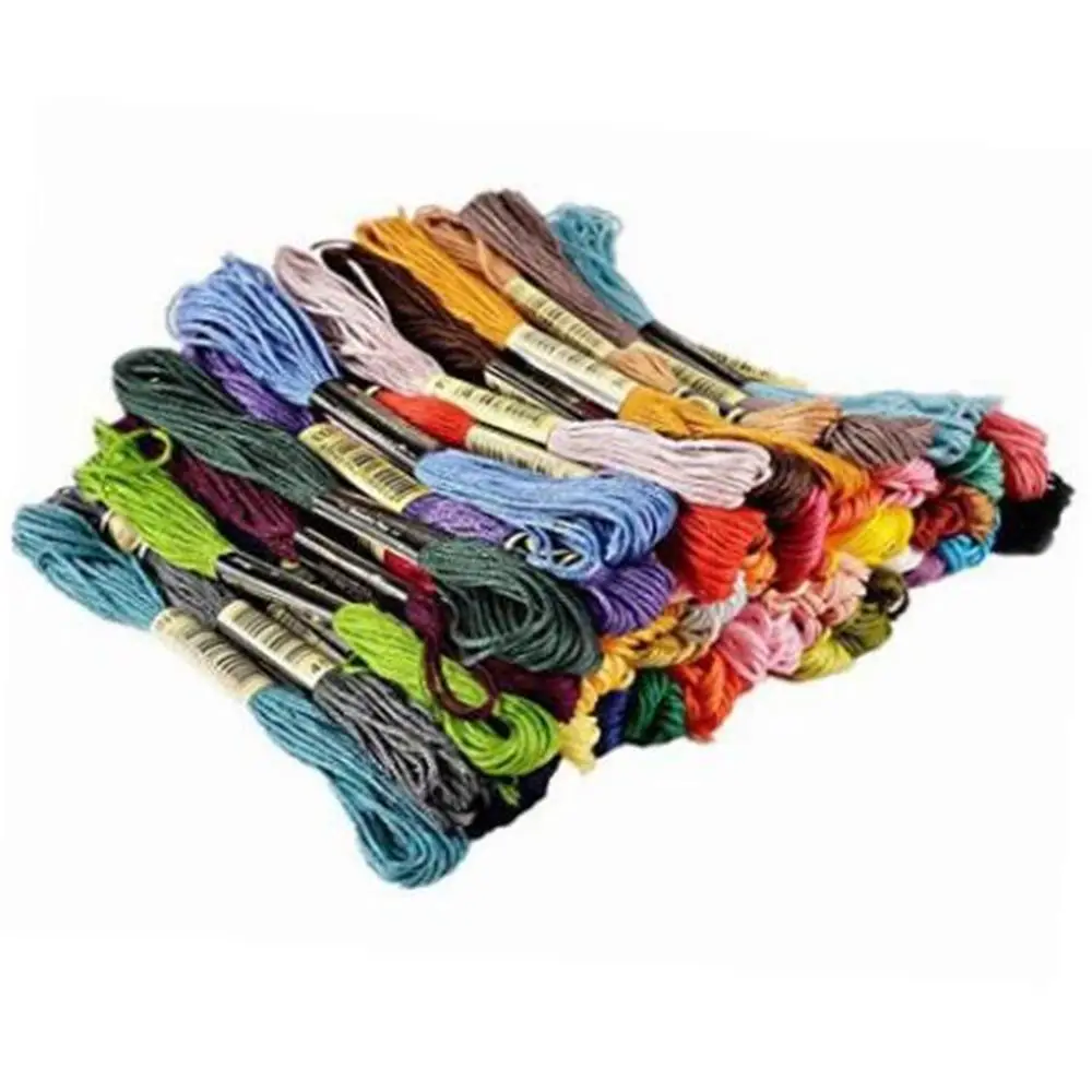 Горячая Распродажа 50 шт. хлопковое шитье смешанных цветов крестообразные нитки