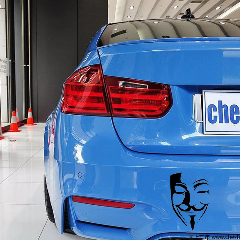 HotMeiNi 15*10 см анонимная маска виниловая фотография наклейка для бампера фасон