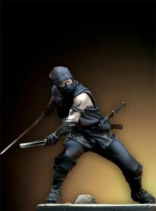 1/24 японский ниндзя смола фигурка Строительный набор|Наборы для сборки моделей| |