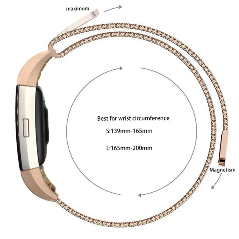 Высококачественный Браслет из нержавеющей стали с магнитной петлей Миланская