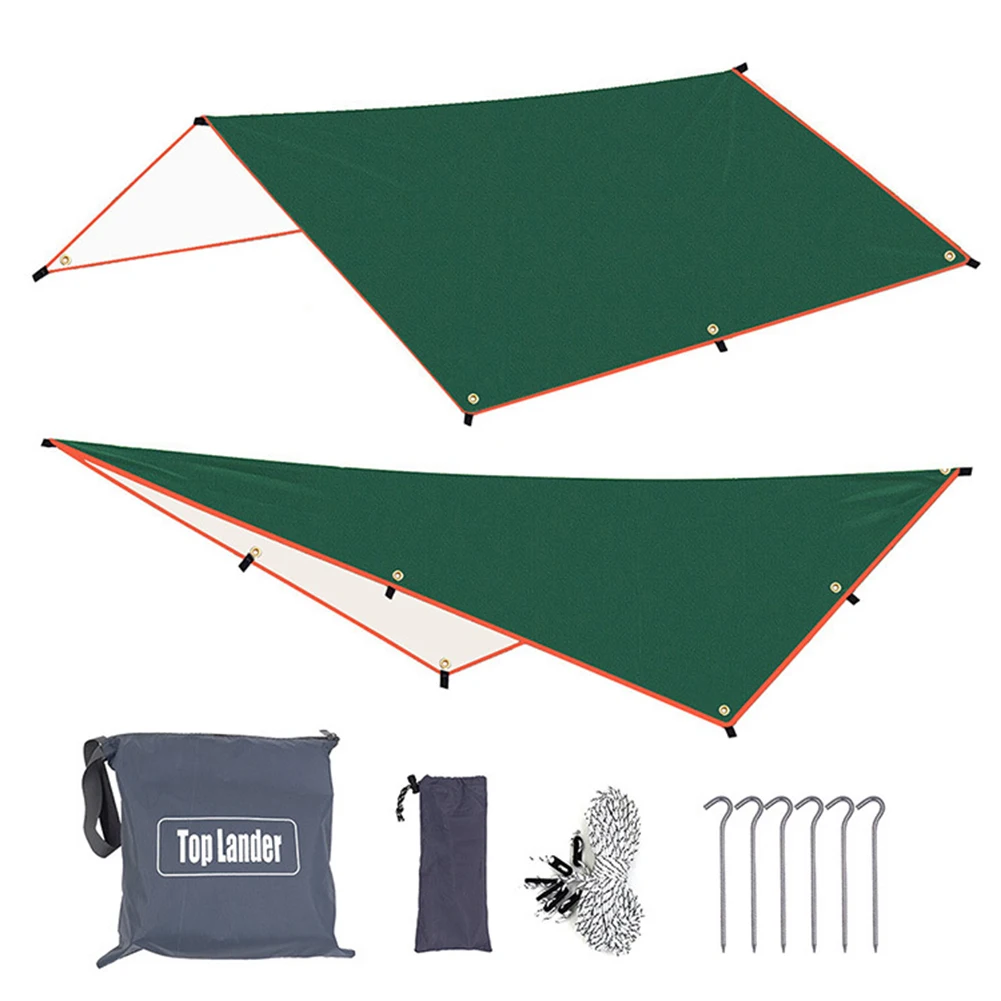 

Camping Hammock Rain Fly Outdoor Sunshade Canopy Outdoor Garden Awning Waterproof Tarp Tent 15 Square Meters Camping