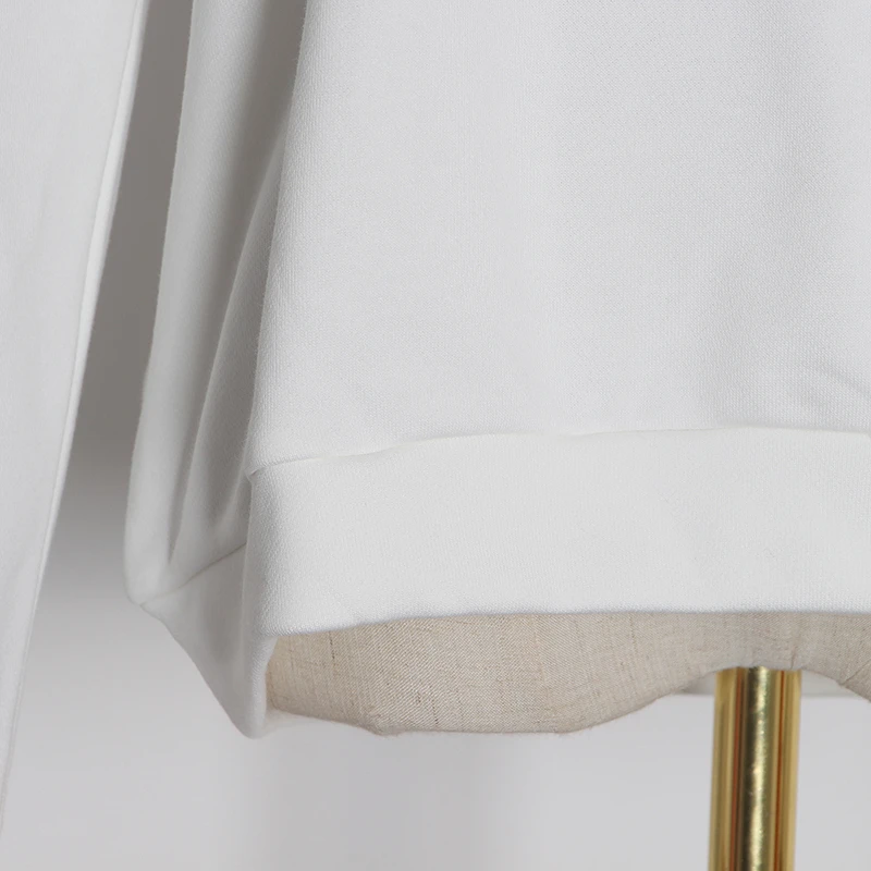 

VGH White Sexy Off Shoulder T-Shirt For Women Slash Neck Long Sleeve Stripe T Shirts Female 2020 Spring Fashion New Clothing