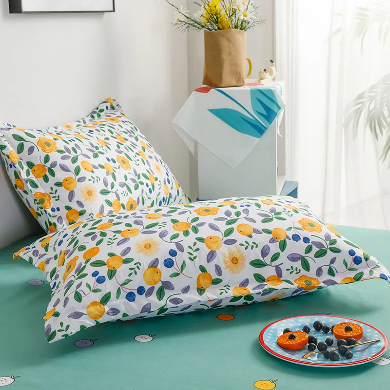 SlowDream цветы Постельное белье синий плоский лист модные постельное покрывало