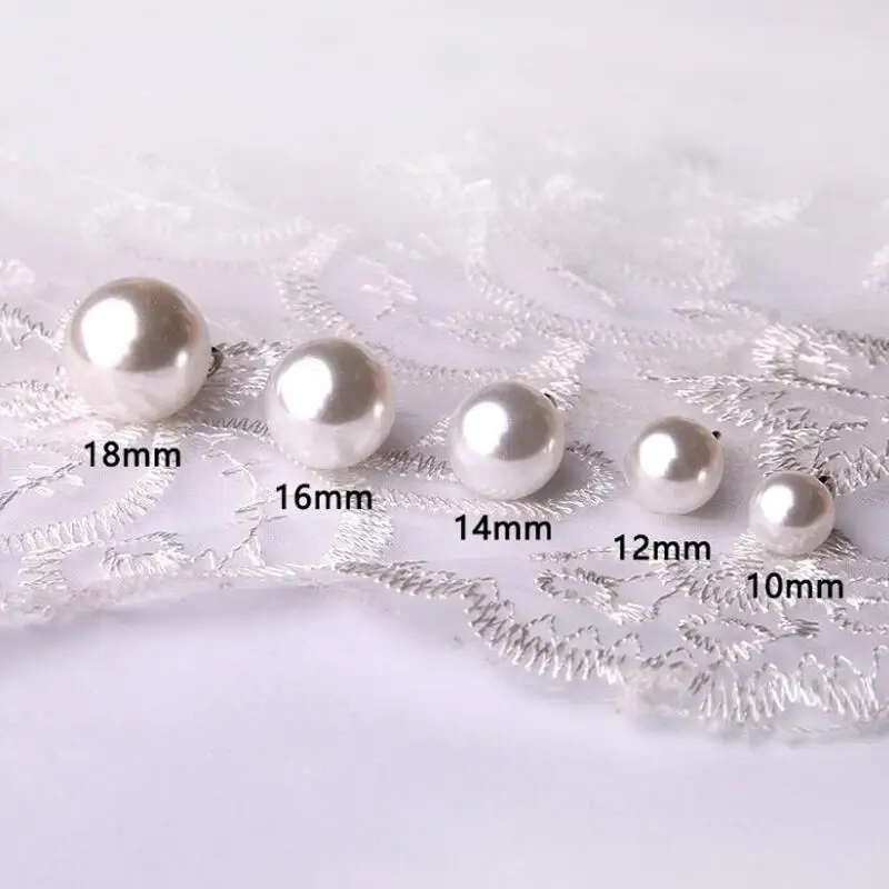 20pcs/Set Pendant Pearl Buttons Zipper Head High Grade Shirt Sweater Button DIY Garment Ornaments Accessories | Дом и сад