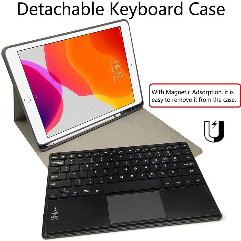 Magic keyboard Smart Case для Ipad 10 2 air10.5 Pro 9 7 Mini 4/5 ipad pro Съемная Беспроводная клавиатура Bluetooth