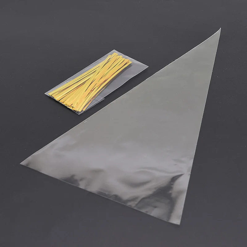 

50pcs Clear Cellophane Packing Bag Candy Bags Gift Bags Party Environmentally Chocolate Sweet Popcorn packaging Plastic Bag