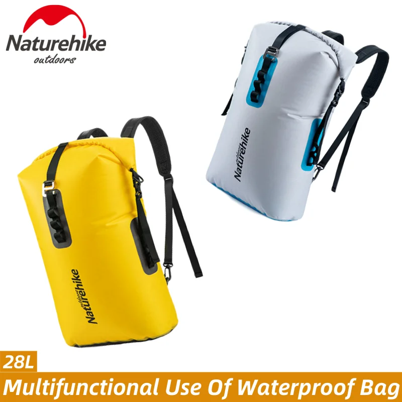 Водонепроницаемый рюкзак Naturehike из ТПУ для плавания дрейфующих 28л влажных и сухих