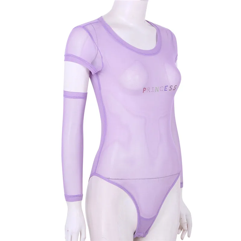 Женская прозрачная сетчатая одежда для плавания круглый вырез короткий рукав