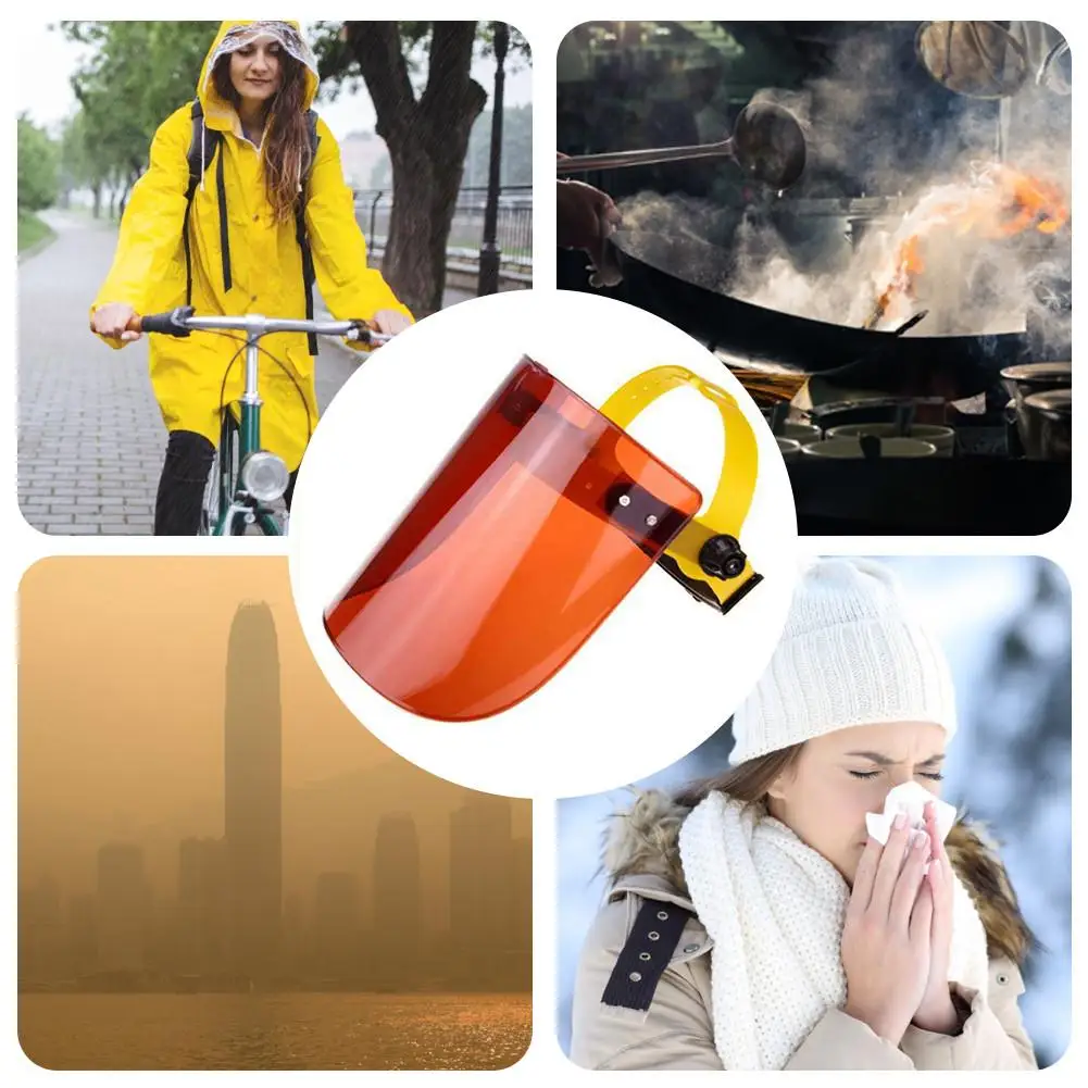 

Full Face Shield Certification Transparent Face Shield Safety Protective Mask Anti-Fog Oil-Splash Proof Anti-UV Anti-Shock Safe