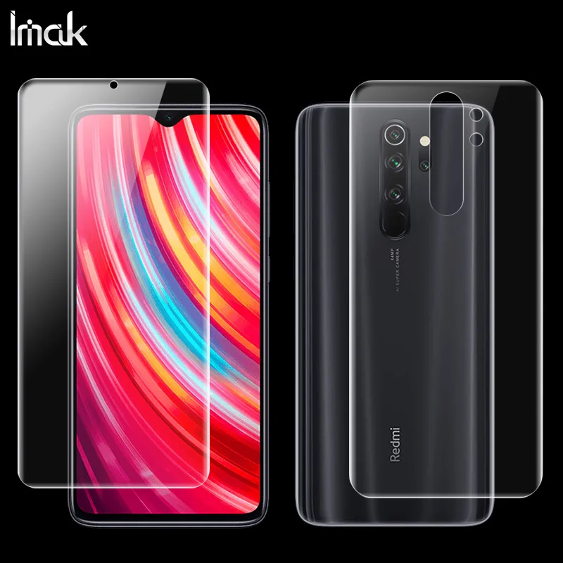 Imak Гидрогелевая пленка для Xiaomi Redmi Note 8 7 Pro задняя Передняя Задняя Защитная Прозрачная Олеофобная пленка
