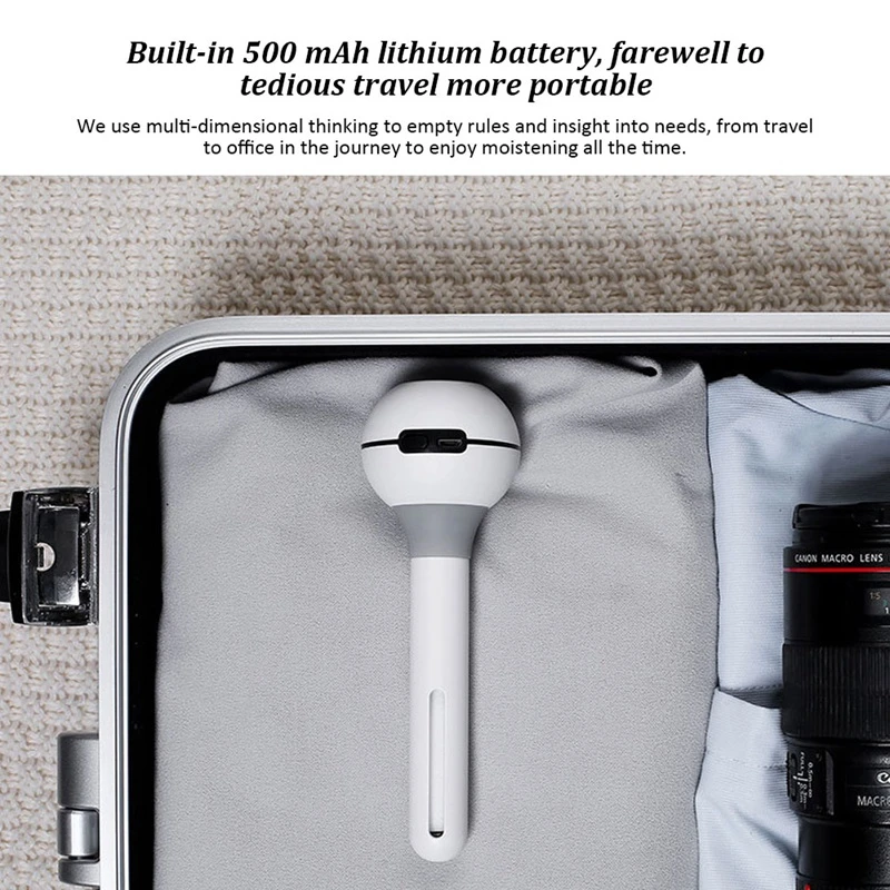 Без воды бак увлажнитель портативный USB Перезаряжаемый 500mAh аккумулятор леденец