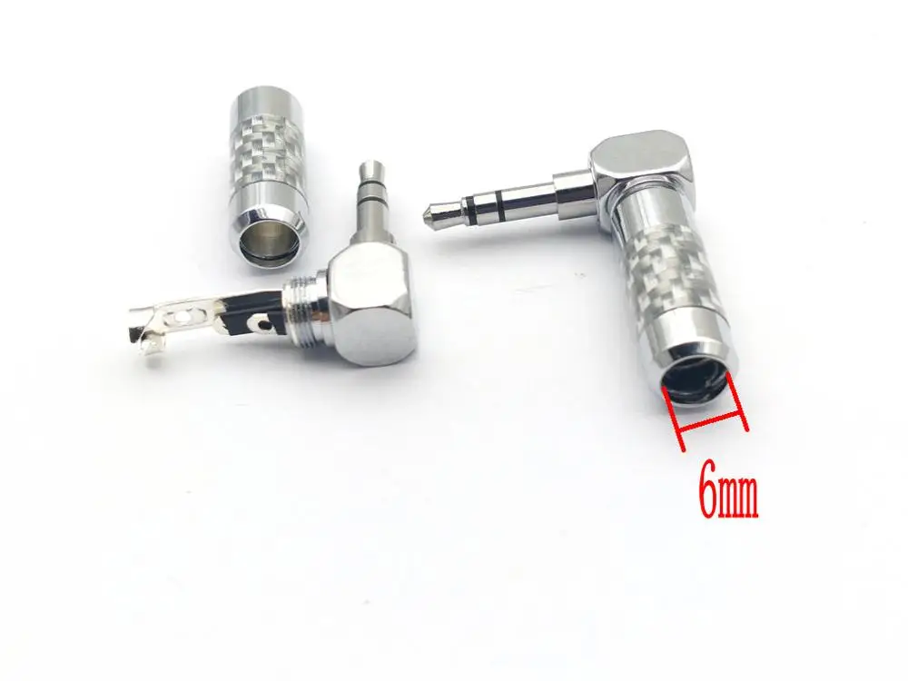 20 шт. коннектор из углеродного волокна с родиевым покрытием и прямоугольным