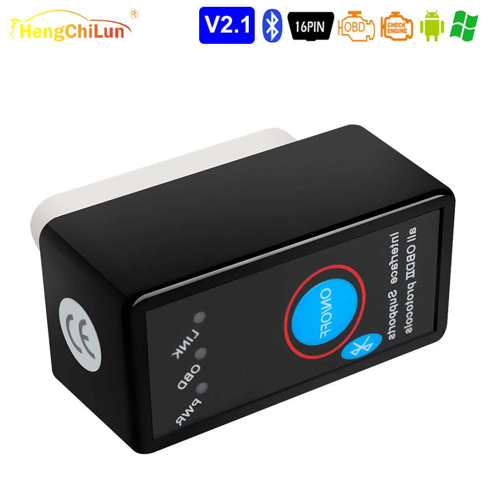 Mini OBDII ELM327 V2.1 Bluetooth Переключатель ВКЛ/ВЫКЛ ELM 327 кодовый сканер для BMW E90 E91 E92 E93 M3 E60 E61