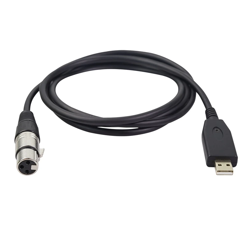 USB Microphone Cable 10Ft Male To XLR Female Mic Link Converter Studio Audio Connector Cords Adapter | Электроника