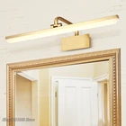 Винтажная светодиодная передняя лампа для зеркала в стиле ретро, освещение для туалетного столика, лампа для шкафа, водонепроницаемая лампа для зеркал для макияжа и ванны