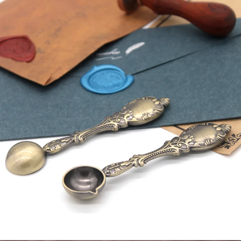 1 шт. ложка винтажная глина для плавления воска в гранулах пригласительной