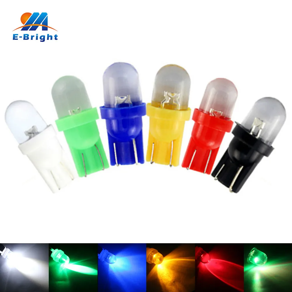 100 шт. 12 В RGB T10 R светодиодные лампы W5W 194 дорожное освещение габаритные огни для