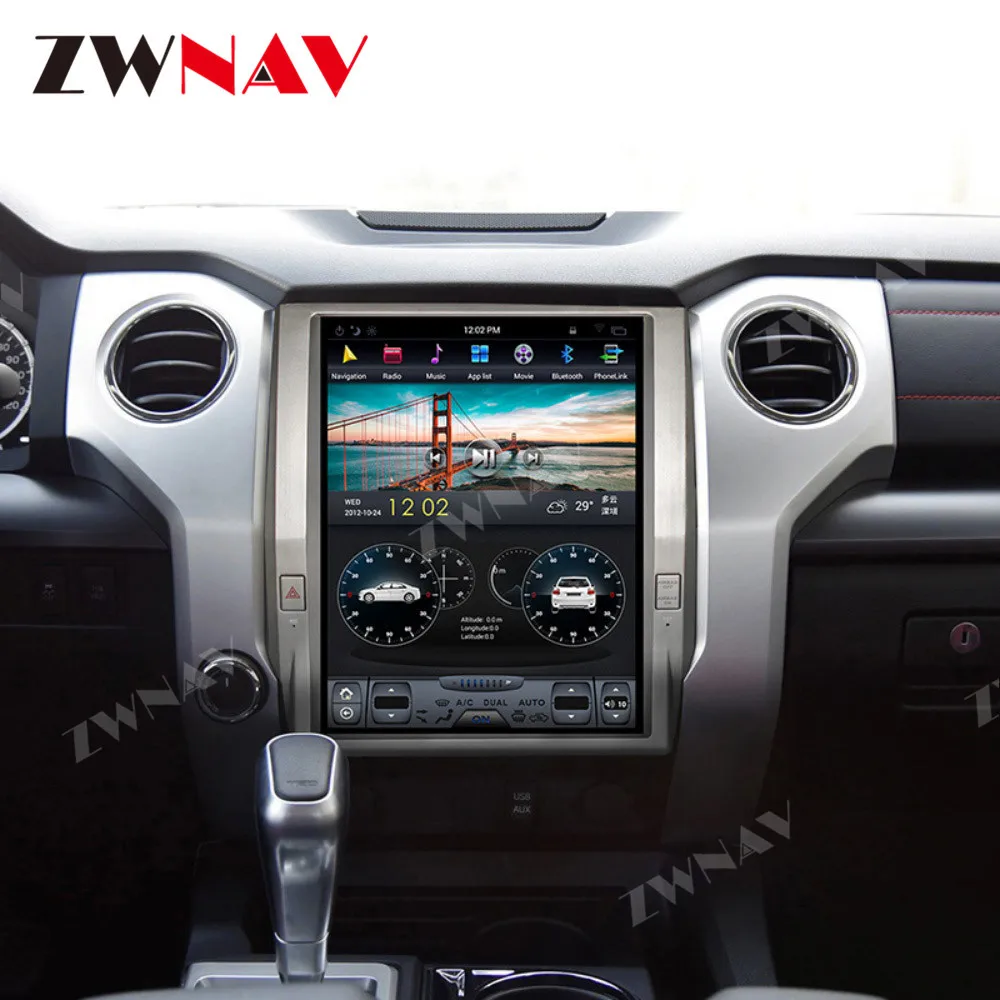 Android 9,0 вертикальный sceen Tesla стиль автомобиля gps навигация для Toyota Tundra+ головное устройство мультимедиа плеер радио магнитофон