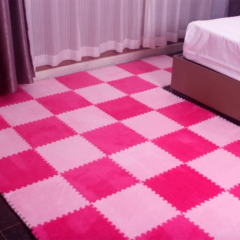 4 шт./компл. детский эва пенный плюшевый пазл игровой коврик детские коврики