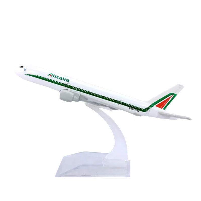 1:400 Alitalia Италия самолет 777 B777 200 модель игрушки сплав авиалайнер Дисплей подарки