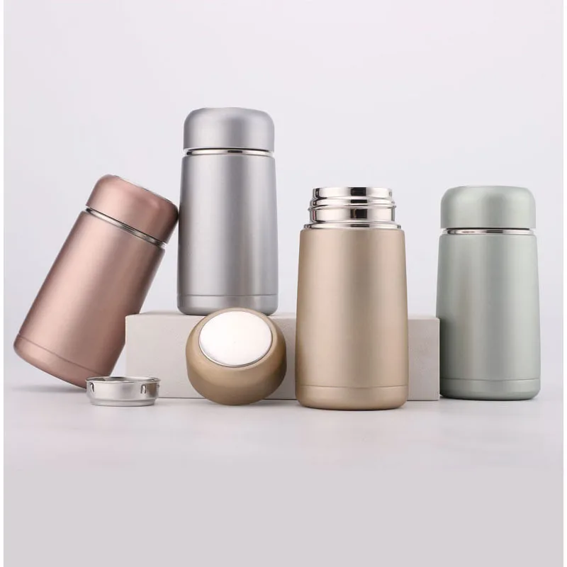 Однотонные креативные вакуумные фляжки из нержавеющей стали термос бутылка